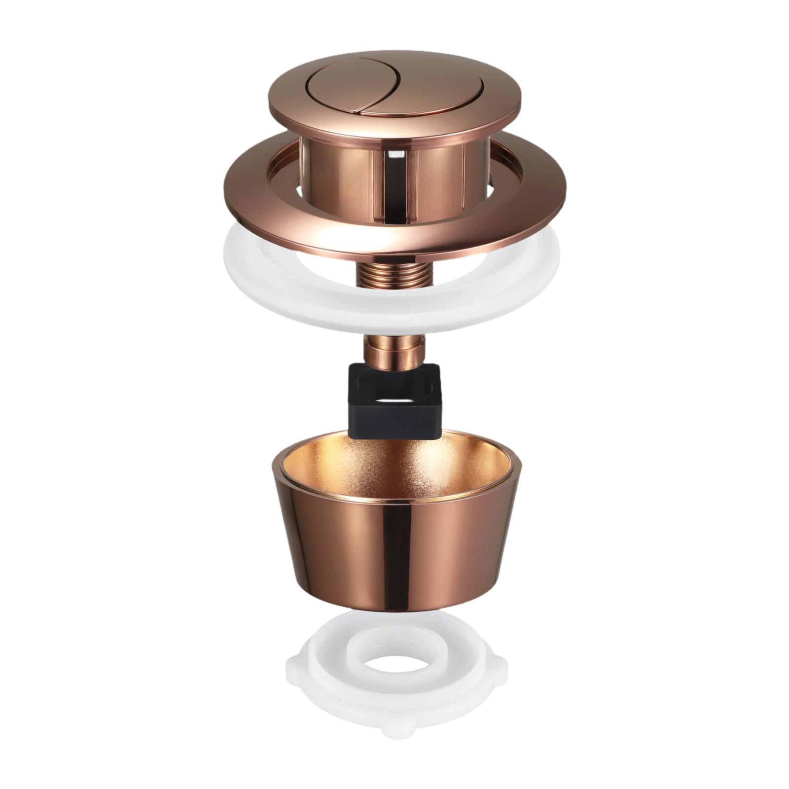 Toilet Fill Valve - Botão de descarga duplo, meio botão