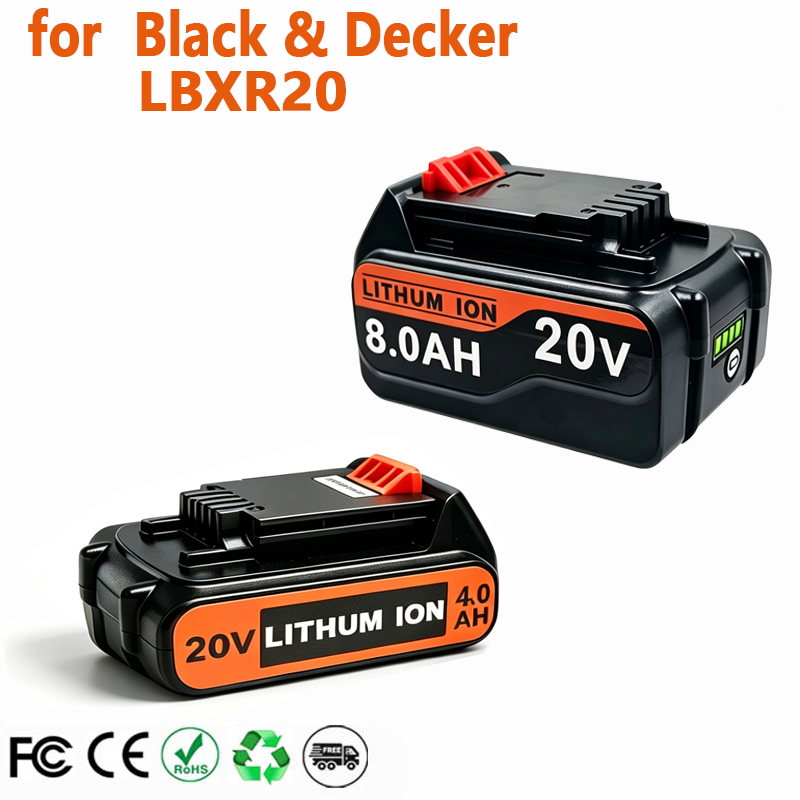 Black+Decker Tool 20V Max - Bateria de Substituição 18V 3.0Ah 8.0Ah