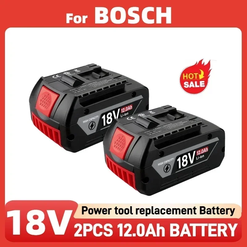 Bosch Drill Gsb 18V - Bateria original de 18v, 8,0/10,0/12,0ah para