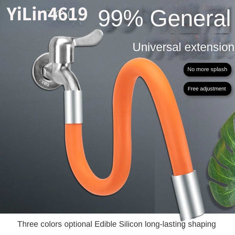 Silicone Tap Washer - Extensor de torneira ajustável de 1/2