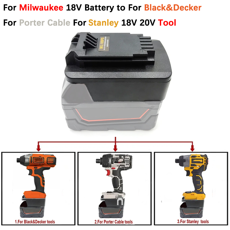 MIL18BPS-Battery Adaptador par - Black+Decker Tool 20V Max avaliação e preço