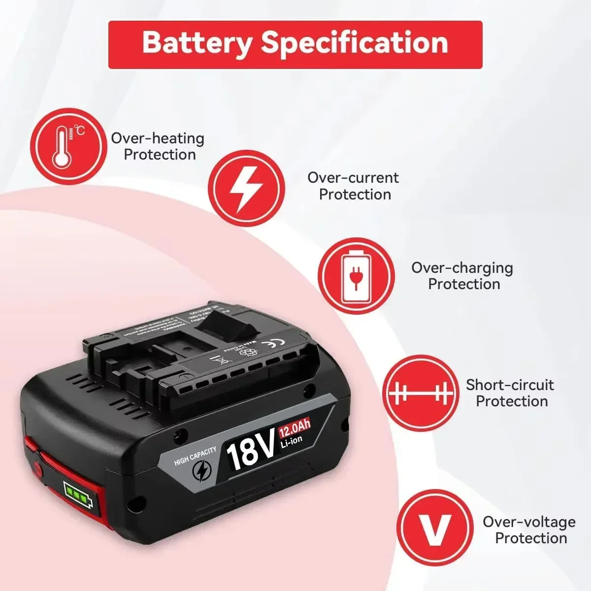 Bateria original de 18v, 8,0/1 - Bosch Drill Gsb 18V avaliação e preço