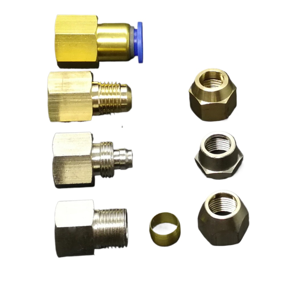M10/12/14/16/18/20 Métrica Fem - Compression Fitting Brass avaliação e preço