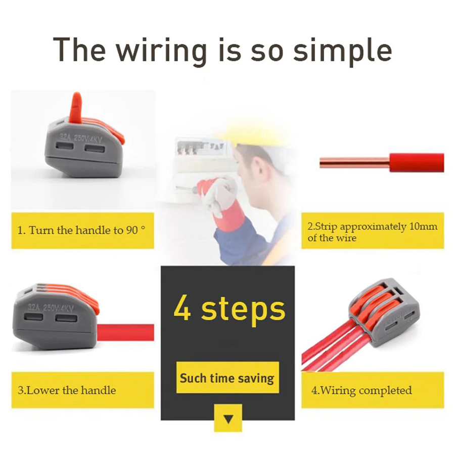 30/48 peças conector de fiação - Push Fit Connector avaliação e preço